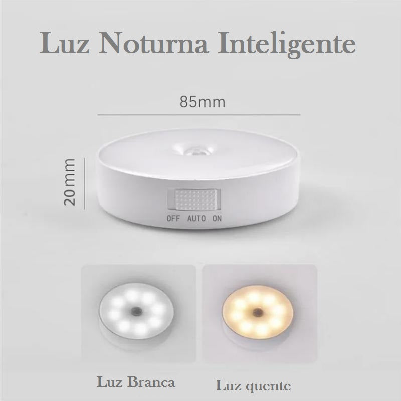 Luminária LED com Sensor de Movimento