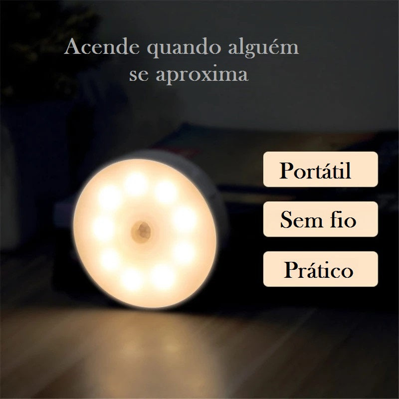 Luminária LED com Sensor de Movimento